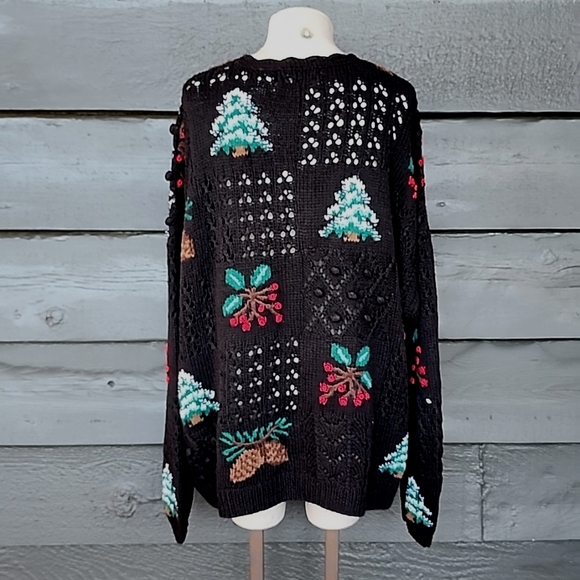 Portraits by Northern Isle Hand Knitted Holiday Cardigan Sweater - Picture 3 of 9